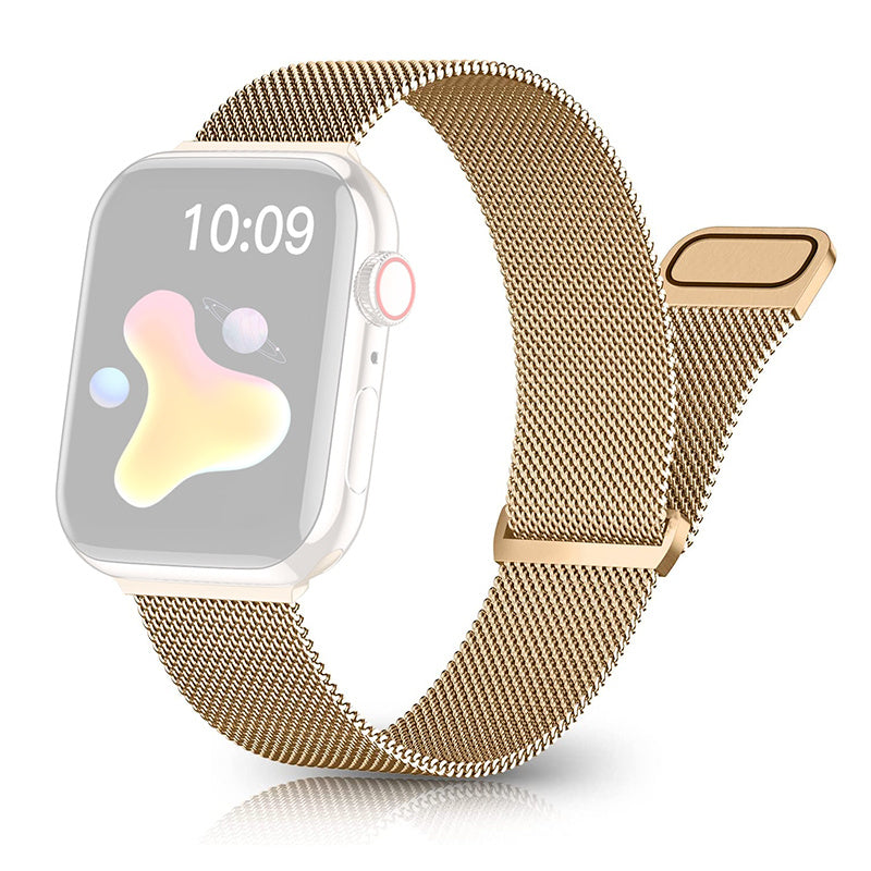 For Apple Watch Ultra 2 49mm Series 9 45mm SE (2023) 44mm Ultra 49mm 8 7 45mm 6 5 4 SE (2022) SE 44mm 3 2 1 42mm Magnetic Mesh Metal Watch Band Adjustable Clasp Loop Strap For Apple Watch Ultra 2 49mm Series 9 45mm SE (2023) 44mm Ultra 49mm 8 7 45mm 6 5 4 SE (2022) SE 44mm 3 2 1 42mm Magnetic Mesh Metal Watch Band Adjustable Clasp Loop Strap